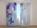 Photo curtains Blue Irises