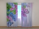 Photo curtains Lilac and Butterflies