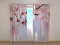 Photo curtains Twig with Flowers