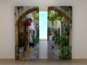 Photo curtains Arches in Flowers