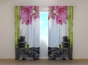Photo curtains Orchids and Bamboo