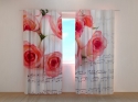 Photo curtains Music of Roses