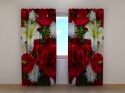 Photo curtains Roses and Lilies