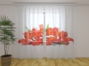 Photo curtains Fiery Lilies