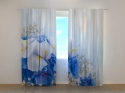 Photo curtains Blue and White Bouquet