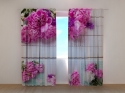 Photo curtains Collage Peonies
