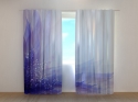 Photo curtains Abstract Blue Flower