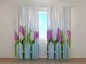 Photo curtains Garden Tulips
