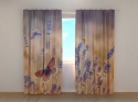 Photo curtains Butterflies on Lavender