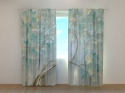 Photo curtains  Fabulous Tree with Green Flowers