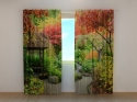 Photo curtains Autumnal Japanese garden