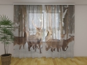Photo curtains Deer in Winter