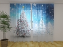 Photo curtains White Christmas Trees