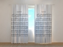 Photo curtains Music Note Sheet