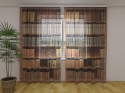 Photo curtains Bookcase