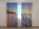 Photo curtains Colorful Sunset at the Tropical Beach