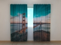 Photo curtains Golden Gate Bridge at Sunset