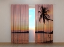 Photo curtains Swings on the Ocean