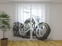 Photo curtains Black Motorbike