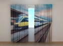 Photo curtains High Speed Yellow Train