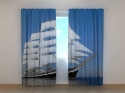 Photo curtains White Sailing-ship