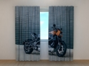 Photo curtains Black Motorbike Harley Davidson