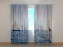 Photo curtains Sea and Sailboats