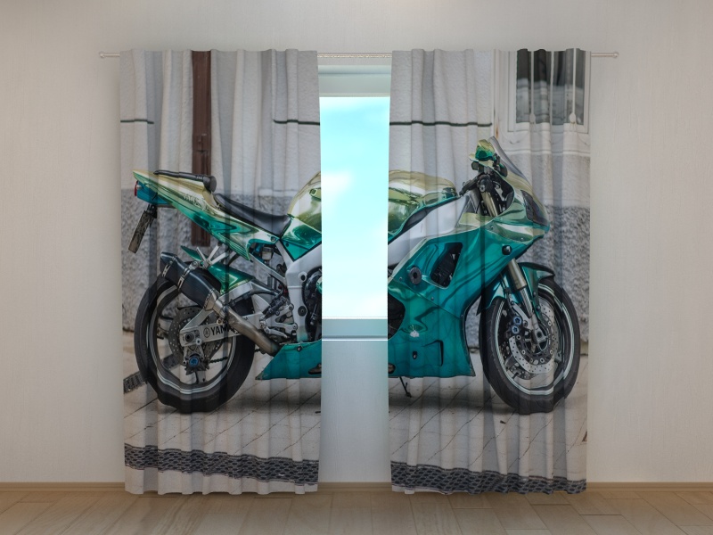 Photo curtains Motorbike Yamaha