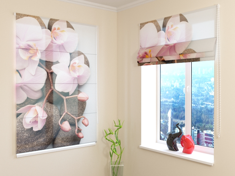 Roman Blind Vienna Orchid 2