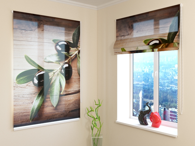 Roman Blind Black Olives