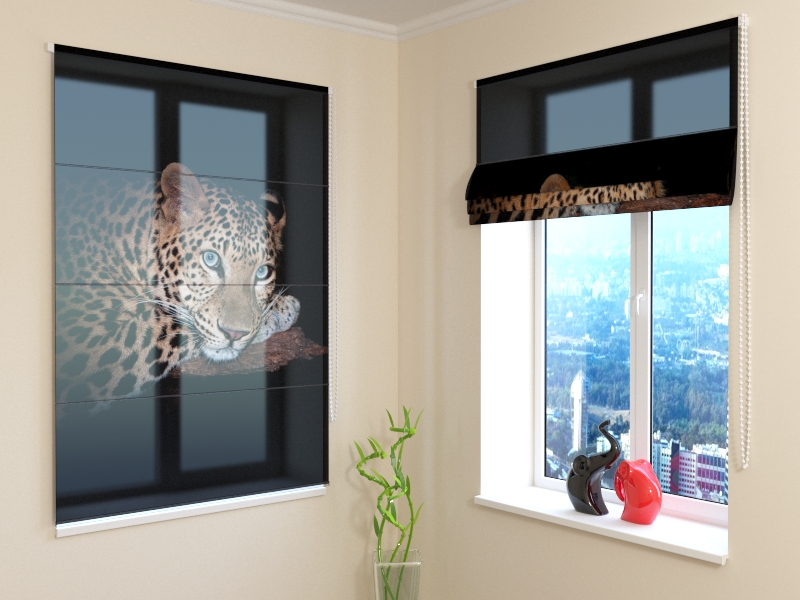 Roman Blind Cheetah Eyes