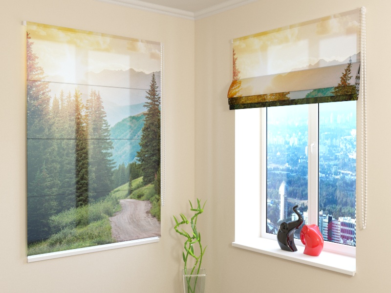 Roman Blind Sun and Mountains