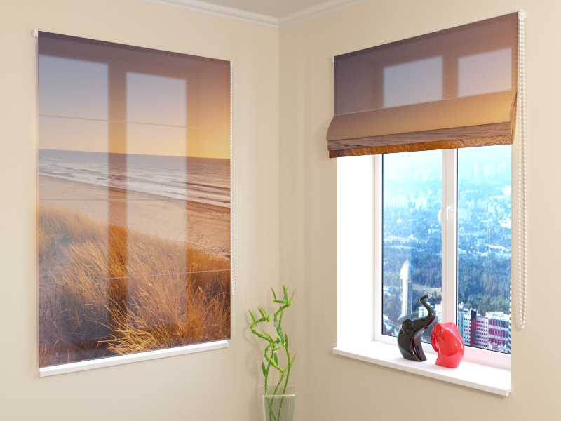 Roman Blind Sunset in Netherlands