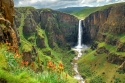 Maletsunjanes ūdenskritums Lesoto Āfrikā 