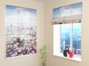 Roman Blind Eiffel Tower with Blooming Magnilia