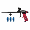 POLYNOR Premium Teflon foam gun + 3 nozzles