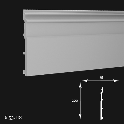 6.53.118 Polyurethane floor plinth